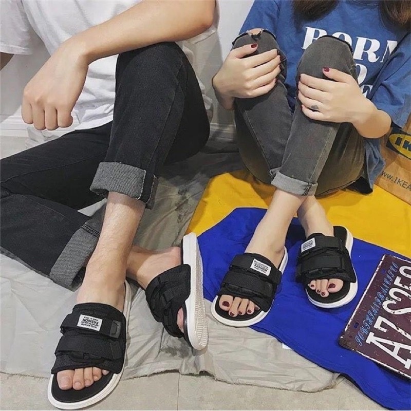 Giày sandal viền tráng gương đế dày