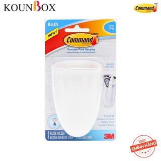 Móc treo dao cạo 1kg vỉ 1cái command 3m bath 16