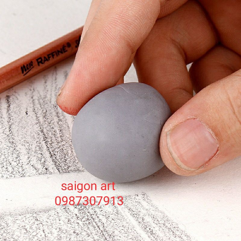 Gôm Đất Sét, Gôm Cao Su Tẩy Chì