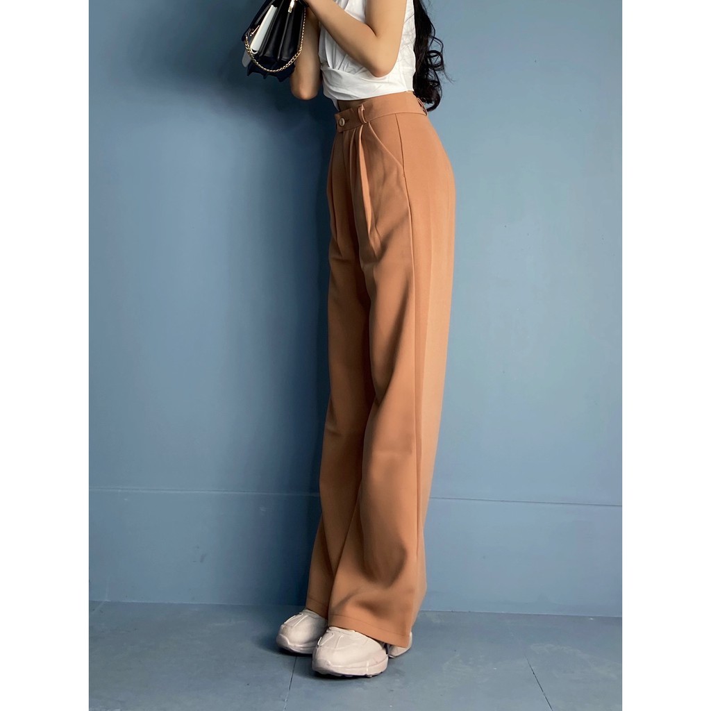 Quần Ống Xuông Nữ Cạp Cao HotTrend