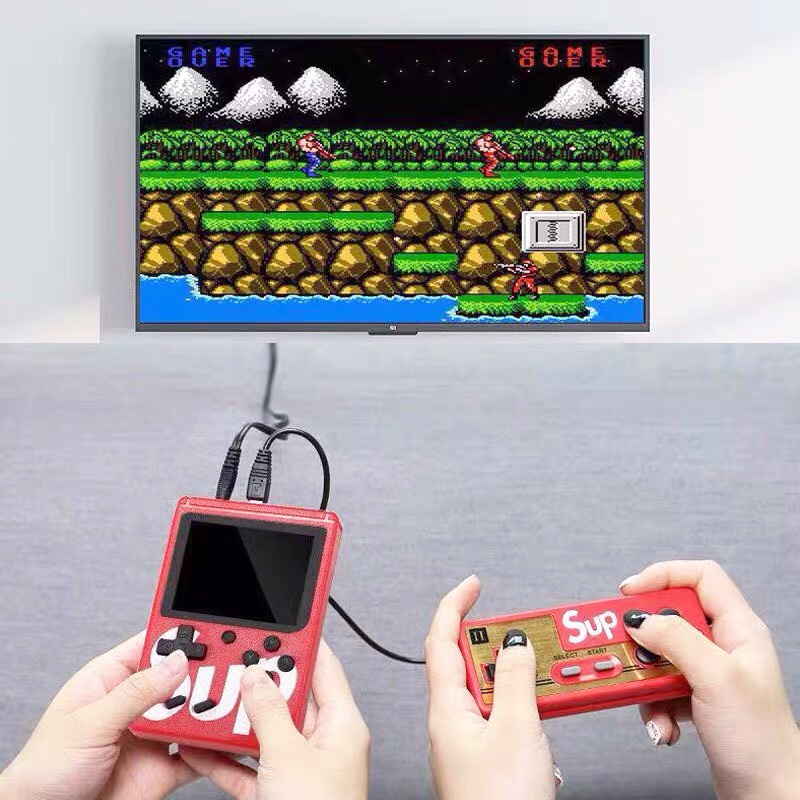 Máy Chơi Game Cầm Tay Sup 400 Trò Chơi Kèm Máy - Máy Gaming ConTra, Ăn Nấm Super Mario