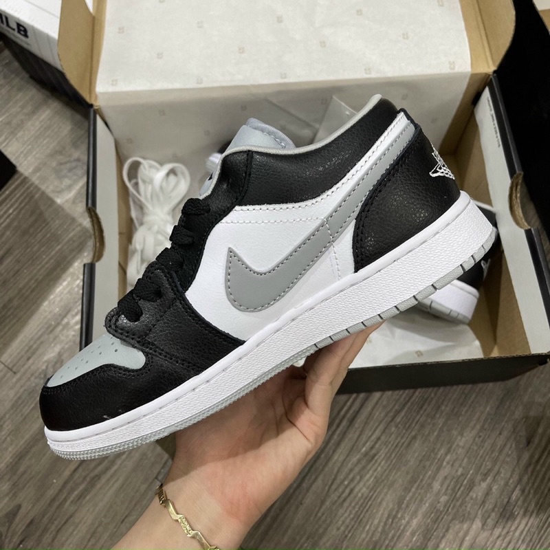 Giày Jordan xám đen cổ thấp   ❤️tặng kèm dây giày❤️  giày thể thao nam nữ sneaker jd 1 hàng 11 full hộp