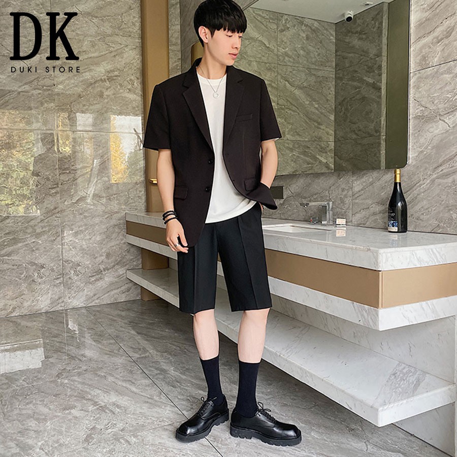 Áo khoác blazer nam ,áo vest nam balzer nam ngắn tay phong cách Hàn Quốc LZB0014 - DUKI STORE