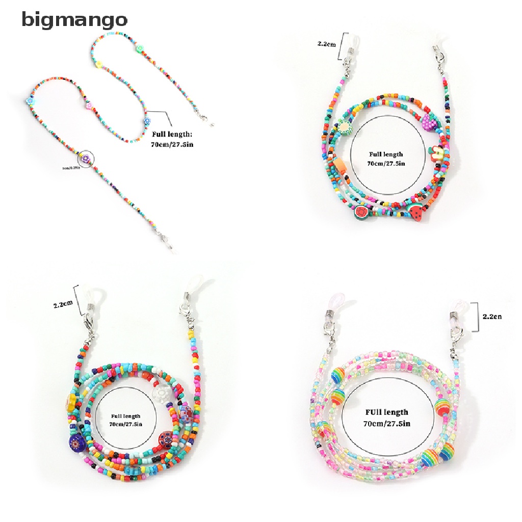 Bmvn Bohemia Colorful Beads Eyeglasses Chain Neck Strap Rope Eyewear Hanging Jewelry Jelly