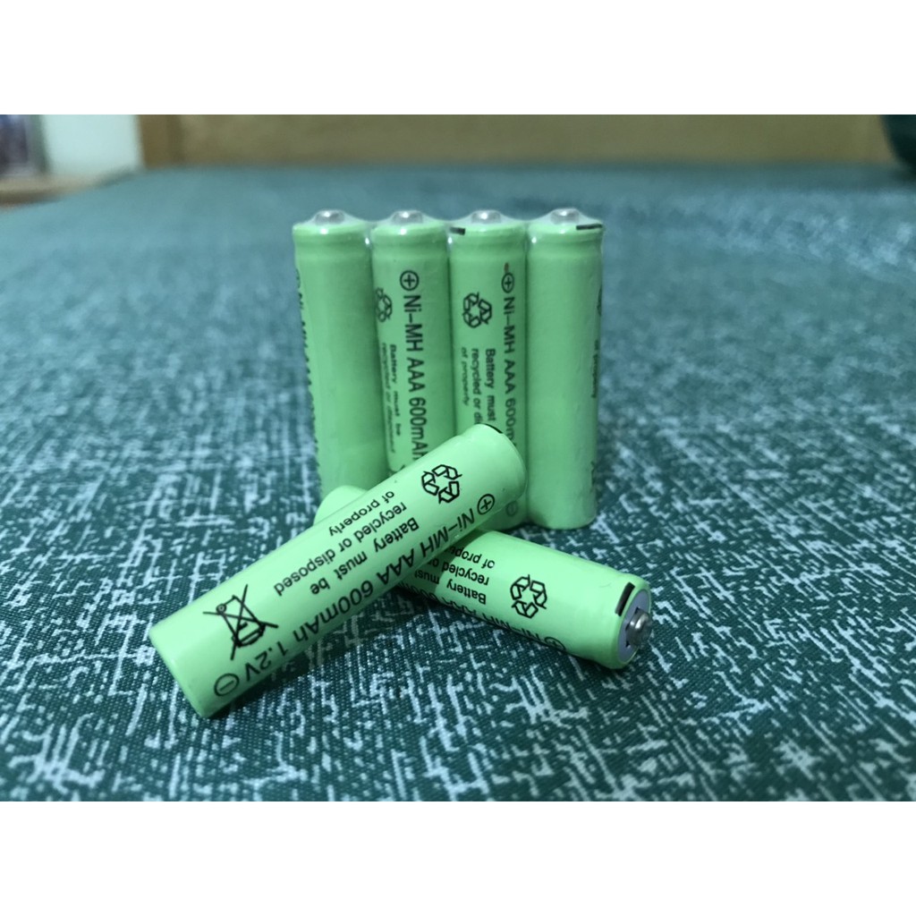 bộ 4 pin sạc AAA 1,2v 600mah dùng cho các loại điều khiển