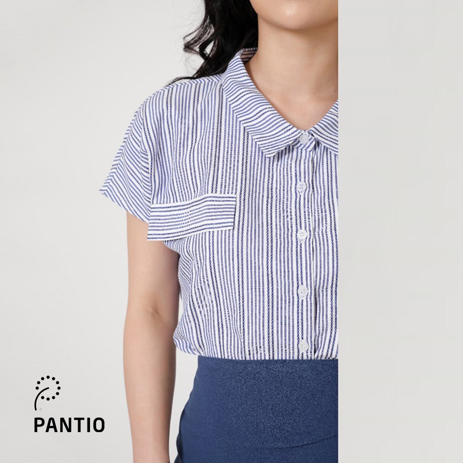 Áo sơ mi hoạ tiết kẻ sọc thời trang FAS31841 - PANTIO
