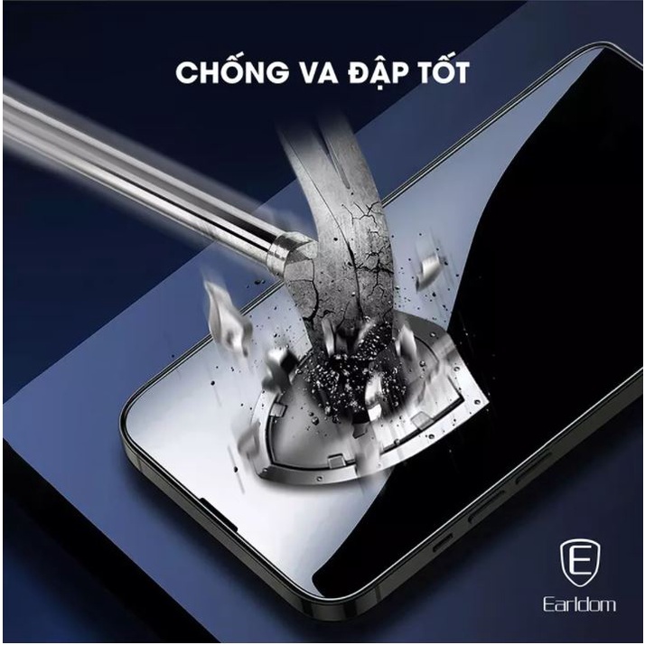 Kính cường lực Iphone 7 8 Plus X Xs Xr Xsmax 11 11Pro 11Promax 12 12Pro 12Promax chống nhìn trộm Earldom Assasin