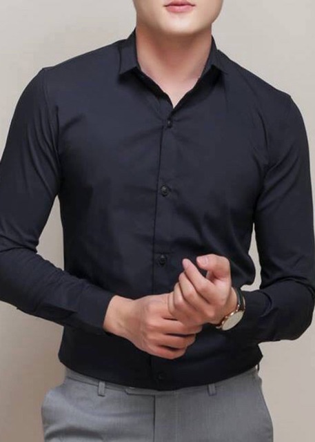 ÁoSơ Mi Dài Tay Nam Vải Lụa Cao Cấp - Chống Nhăn - Form Slimfit Cực Đẹp | BigBuy360 - bigbuy360.vn