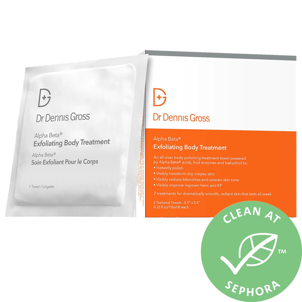 DR DENNIS GROSS  Miếng tẩy da chết cơ thể Alpha Beta® Exfoliating Body Treatment Peel