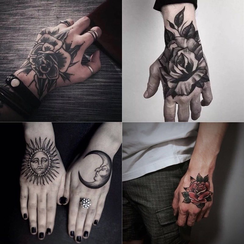 Vận chuyển nhanh Không thấm nước Hình xăm màu tạm thời Hình xăm mát mẻ Palm Hình xăm giả
