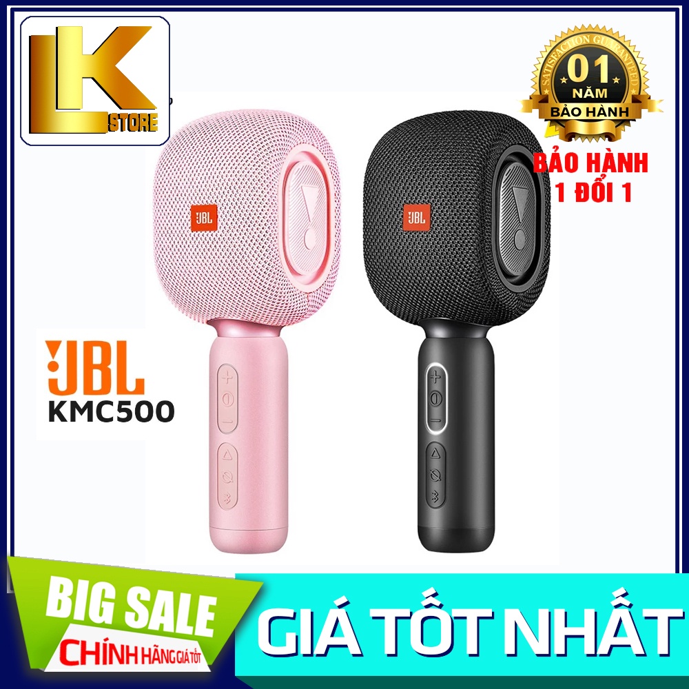 Micro Hát Karaoke Bluetooth JBL KMC500 Phiên Bản Thần Tượng, Kèm Loa Cao Cấp, Chất Lượng Âm Thanh Trong Trẻo