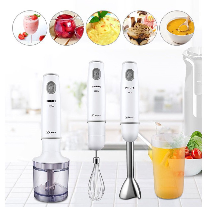 CỐI XAY THỊT Máy xay cầm tay Philips HR1607 HR1604 HR1600 550W chính hãng