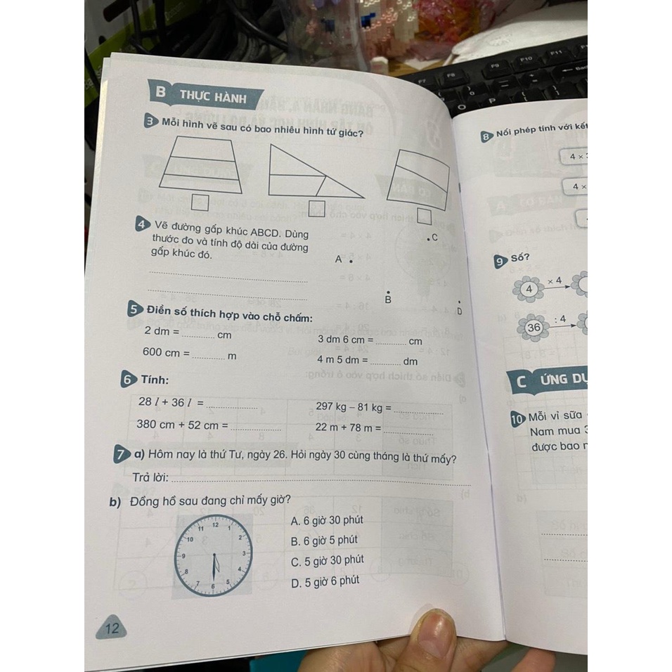 Sách - Thực hành toán 3 cơ bản và nâng cao tập 1 ( theo chương trình giáo dục phổ thông 2018 )