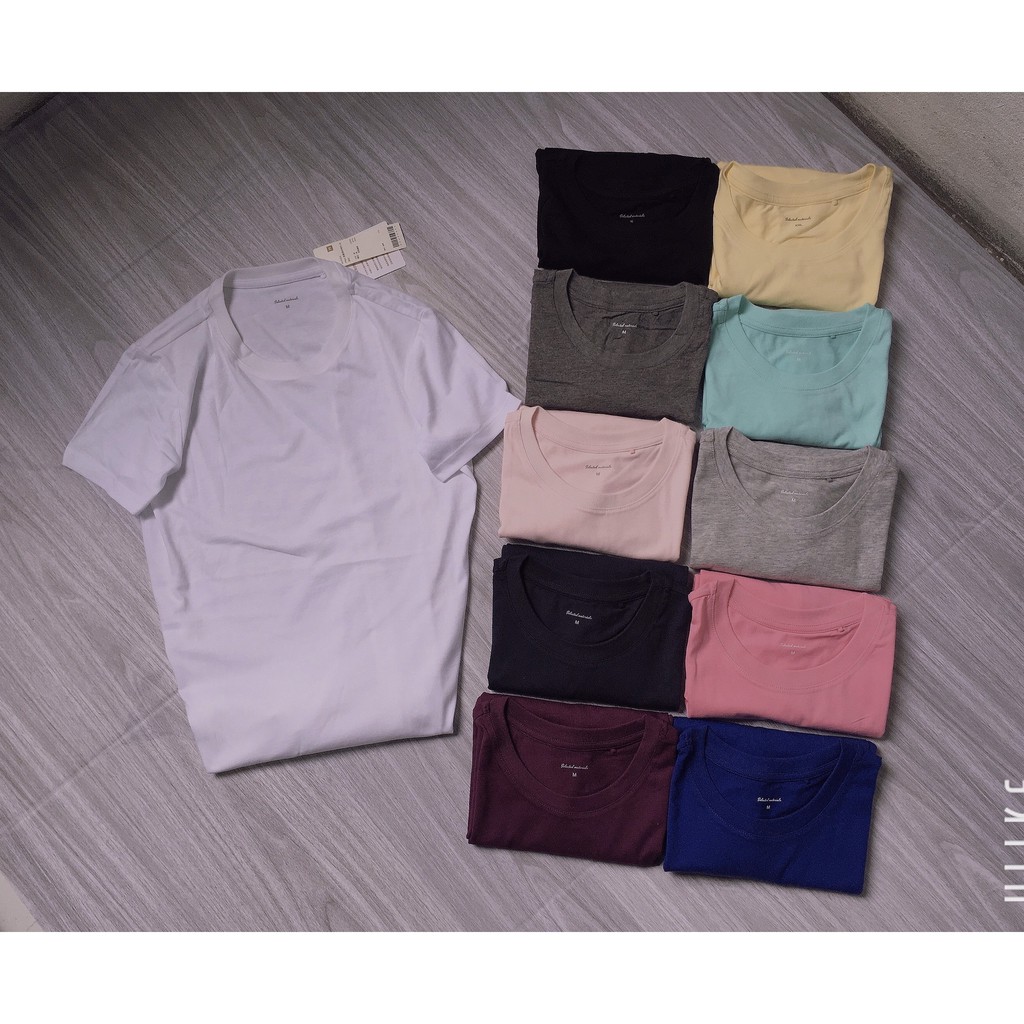 Áo phông nữ chất liệu cotton mềm mại cổ tim 45-75kg