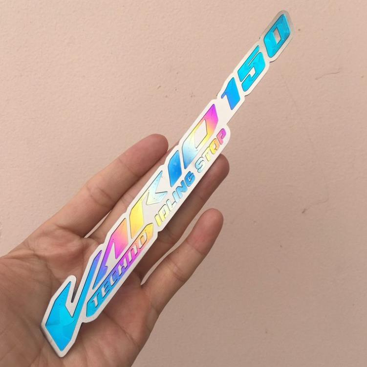 Tem titan chữ nổi Vario 150 không lo bị phai màu có sẵn keo 3M loại tốt chống bong tróc QU17