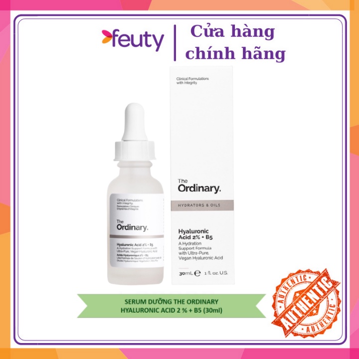 Serum The Ordinary Hyaluronic Acid 2% + B5 Cấp Ẩm Phục Hồi Da Hư Tổn