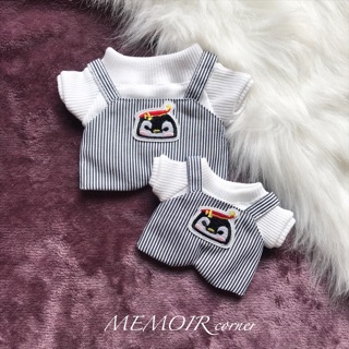 Outfit cho doll 15cm & 20cm - black & white ❤️