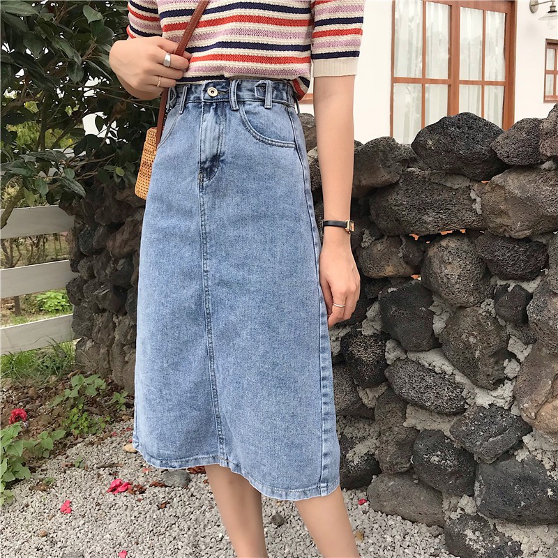 [ORDER/SẴN S] MÃ CV24_CHÂN VÁY BÒ DÁNG DÀI XẺ SAU | BigBuy360 - bigbuy360.vn