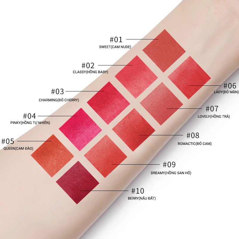 [CHÍNH HÃNG] Son thỏi lì cao cấp LOREN LIPSTICK