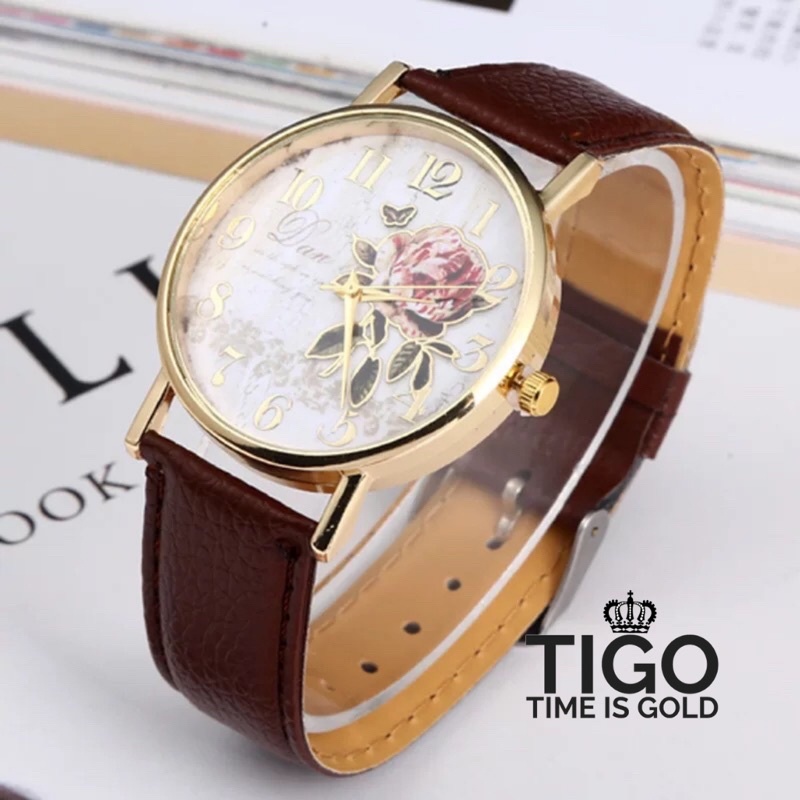 Đồng hồ nữ MINI FOCUS dây da tổng hợp hình hoa hồng cổ điển vintage nhiều màu (mua kem deal sốc) | BigBuy360 - bigbuy360.vn