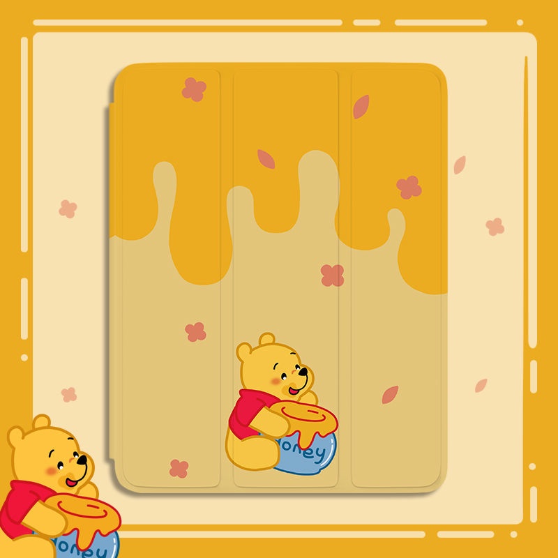 Bao Da Máy Tính Bảng Chống Sốc Hình Gấu Dễ Thương Có Ngăn Đựng Bút Cho Ipad 5/6/7/8/9th Gen Air 1/2/3/4 Mini 4/5/6 Pro 10.5'' 11'' 12.9'' 2018 2020 Mini 6