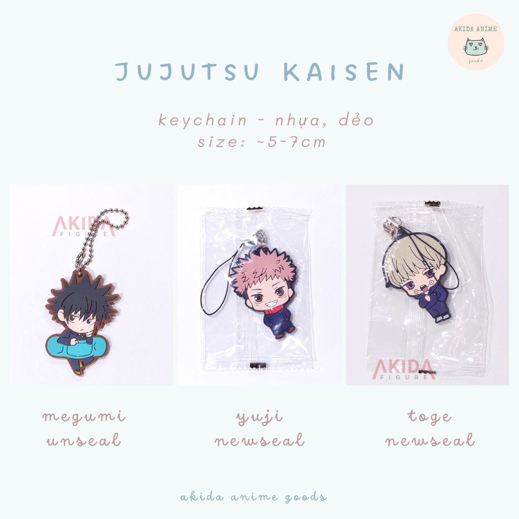 [OFF] keychain/ móc khoá nhựa dẻo chính hãng 1 -  anime jujutsu kaisen