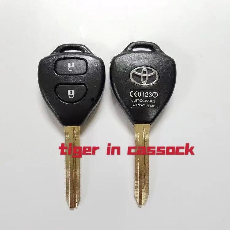 Vỏ Chìa Khóa 2 Nút Cho Xe Toyota WISH/Corolla