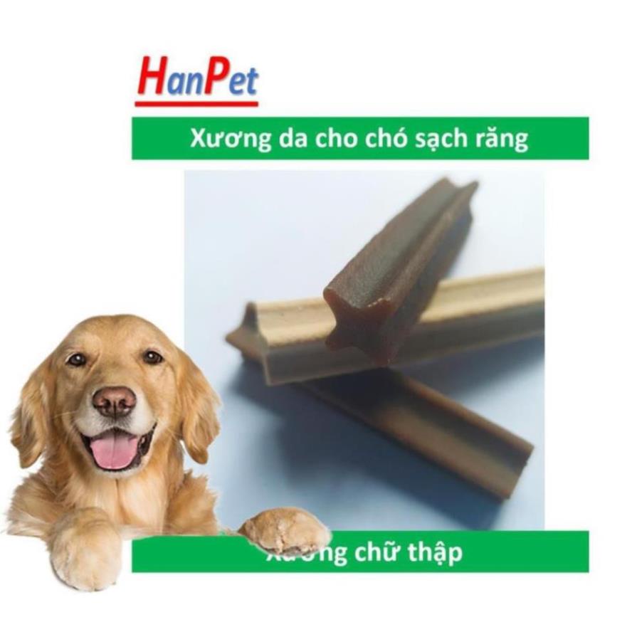 (1gói 18 cái 6cm) Xương chữ thập Xương cho chó gặm sạch răng 6cm bổ sung canxi cho chó dưới 5kg
