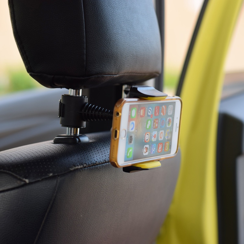Giá đỡ điện thoại gắn ghế xe hơi xoay 360 độ 3.5"-6" | BigBuy360 - bigbuy360.vn