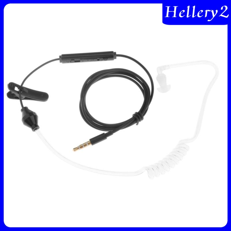 [HELLERY2] Air Tube Monaural In Ear Earphone Anti-radiation Headset 3.5mm