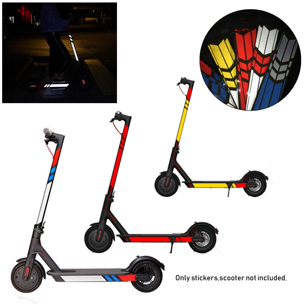 1 Bộ Miếng Dán Phản Quang Trang Trí Xe Scooter Điện