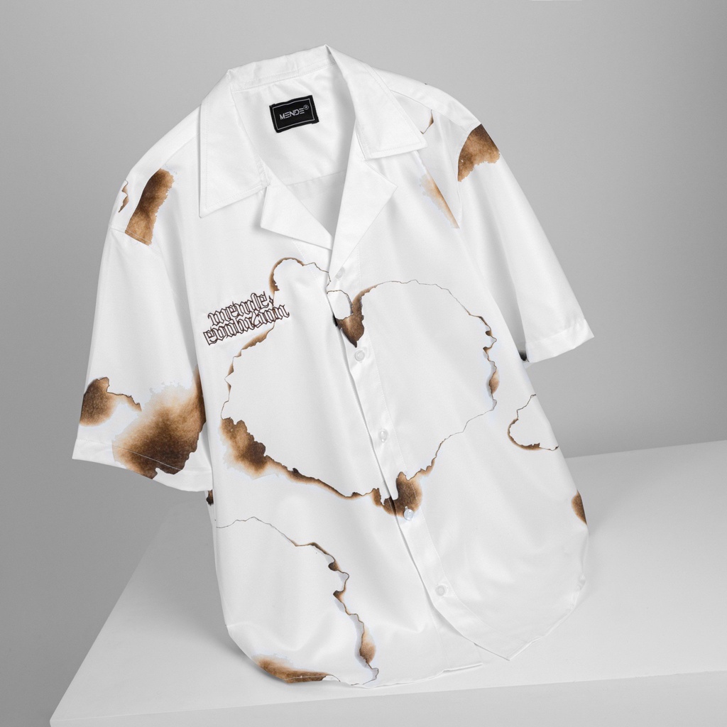 MENDE - Scorched Flame Shirt - Áo sơ mi tay ngắn nam | BigBuy360 - bigbuy360.vn