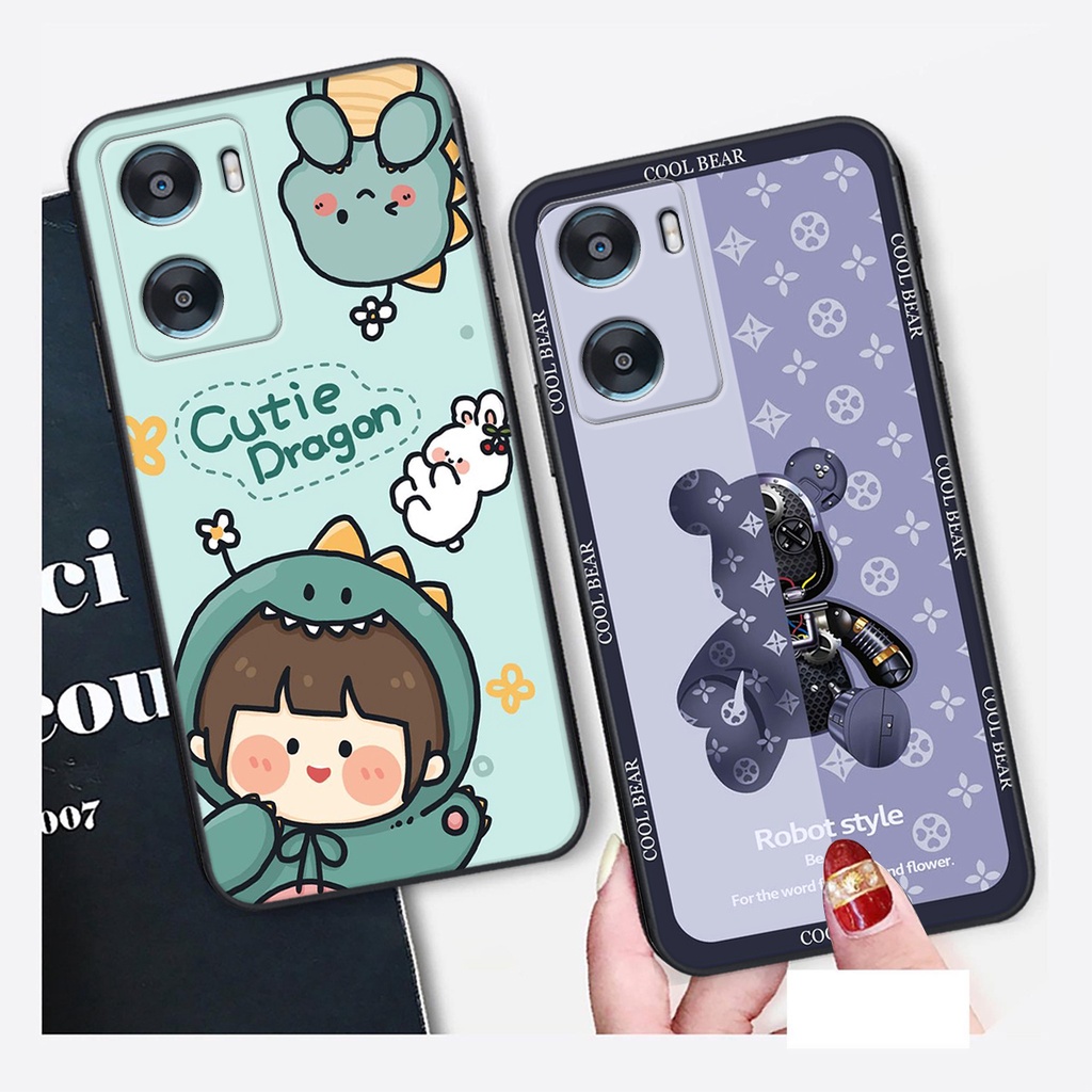 Ốp lưng Oppo A57 2022 / A77 4G / A77S Bảo vệ camera in hình Gấu Be@rick - sang sịn , RẺ - BỀN - ĐẸP