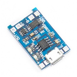 Mạch sạc pin lithium 18650 1A cổng micro USB có bảo vệ pin