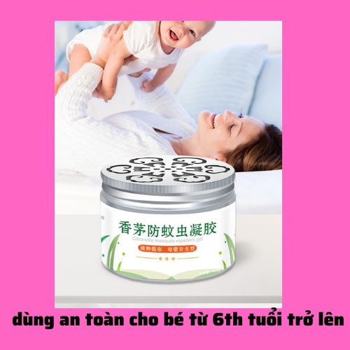 Tinh dầu đuổi muỗi dạng gel bôi chống muỗi,kem chống muỗi và côn trùng Nella 120G 100% thảo dược dùng an toàn hiệu quả