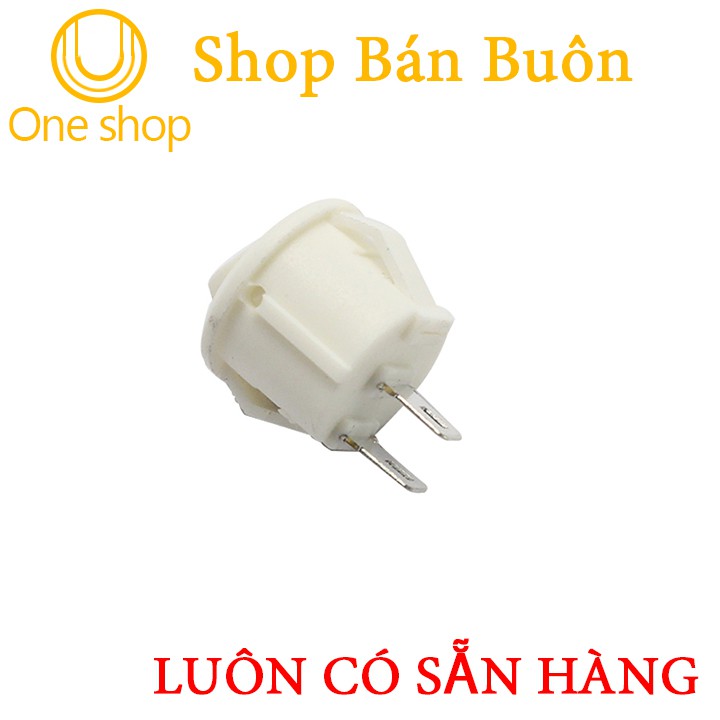 Công Tắc Tròn Nhỏ Màu Trắng - đỏ Bập Bênh KCD1-103 - 1 cái màu ngẫu nhiên
