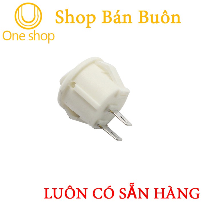 Công Tắc Tròn Nhỏ Màu Trắng Bập Bênh KCD1-103