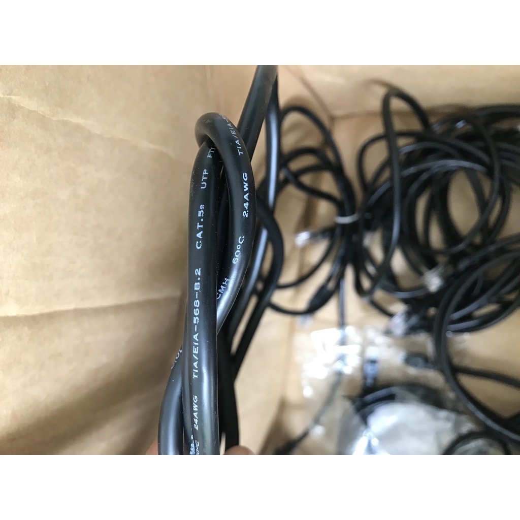 Dây cáp mạng LAN bấm sẵn 2 đầu RJ45 CAT5E dài 1,2m,; 2m