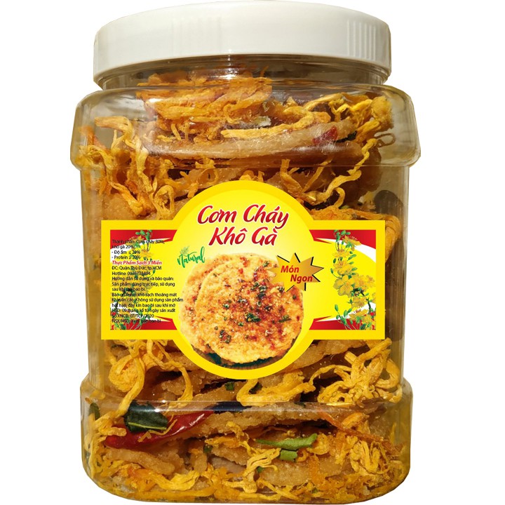 500G CƠM CHÁY LẮC KHÔ GÀ THƠM NGON