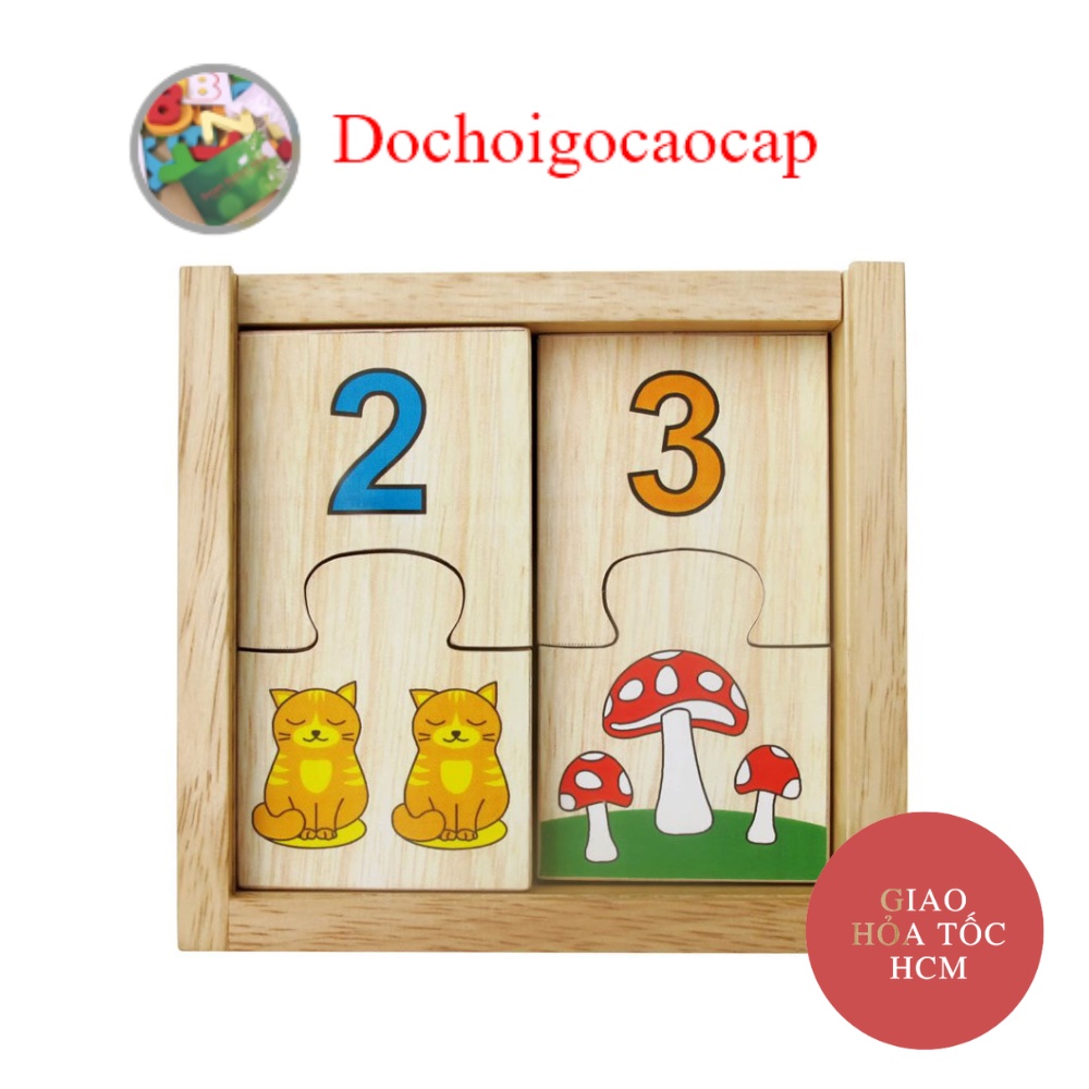 Đồ chơi gỗ Winwintoys - Bộ học số