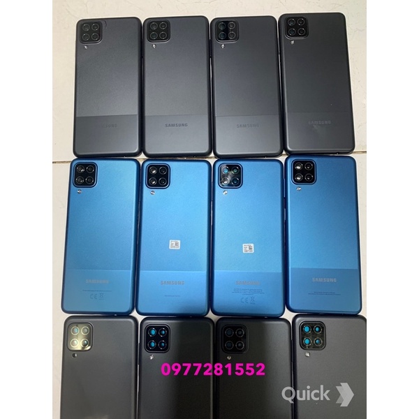 nắp lưng, bộ vỏ lưng sườn sam sung A12 cao cấp loại 1