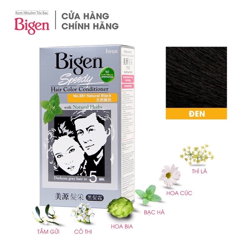 NHUỘM TÓC PHỦ BẠC BIGEN SPEEDY HAIR COLR CONDITINER CHÍNH HÃNG NHẬT BẢN