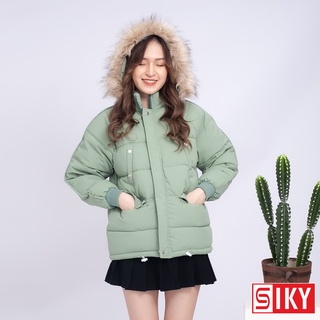 Áo khoác phao nữ đại hàn dáng rộng đẹp phong cách - SLIKY HX11