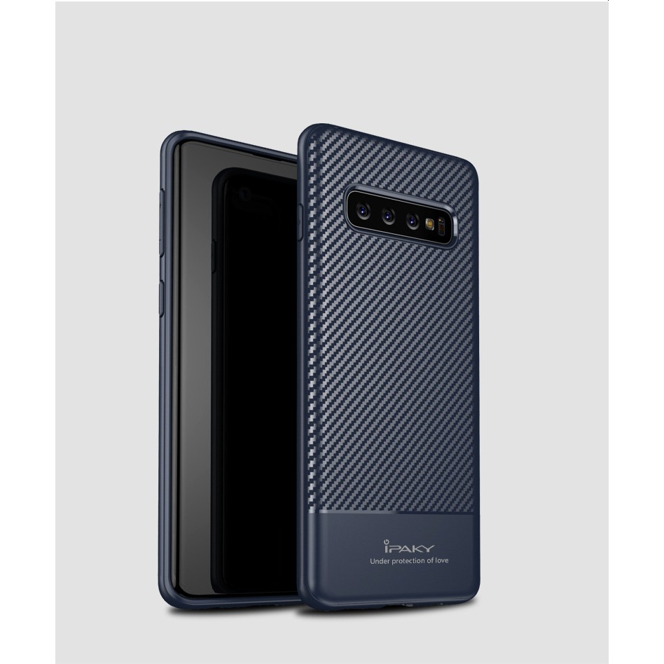 Ốp Lưng Samsung S10 S10 Plus vân 3D Carbon Chống bẩn