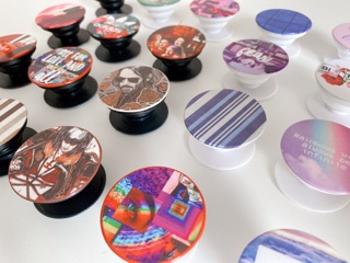 Popsocket giá đỡ điện thoại aesthetic màu đỏ