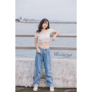 Áo Croptop trễ vai - Shoulder Top