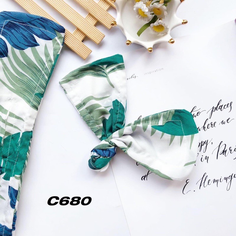 Buộc tóc xoắn nơ nữ