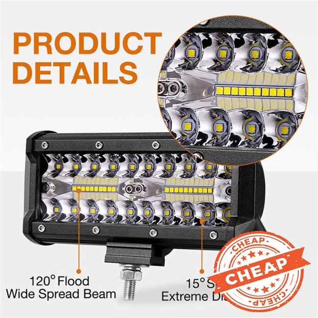 Đèn Led Trợ Sáng 400w Kích Thước Phù Hợp Dùng Cho Xe Hơi