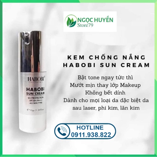 Kem chống nắng vật lý Habobi siêu hiệu quả