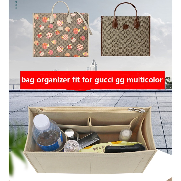 Túi tổ chức chèn Cho gu cci gg multicolor tote bag organizer insert Bên trong túi